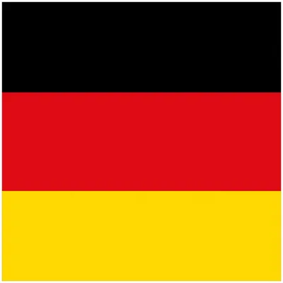 Produktbild von Wallario Memoboard Magnettafel aus Glas, Größe 50 x 50 cm, Motiv Deutsche Flagge