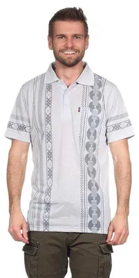 Produktbild von Herren Poloshirt T-Shirt Polo-Hemd Kurzarm, Hellgrau M
