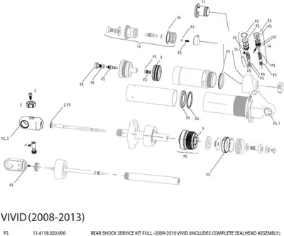 Produktbild von RockShox Service Kit Full Vivid 2009-2010