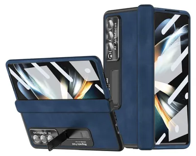 Produktbild von Für Samsung Galaxy Z Fold4 5G 360 Grad Napa Magnetische Handy Tasche Etuis Cover