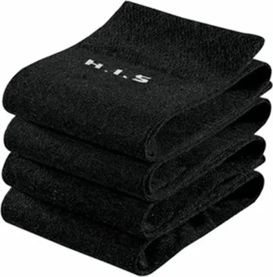 Produktbild von H.I.S. Socken Basic Damen Socken Strümpfe, mit Komfortbund Klassische Freizeitsocken 4 -teilig 4x schwarz Größe 39/42