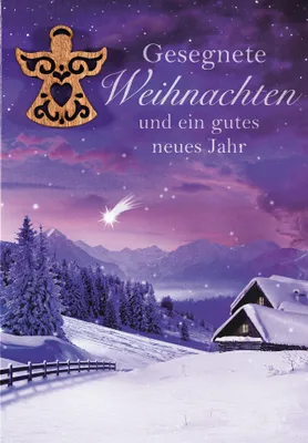 Produktbild von Weihnachten Glückwunschkarte im Format 115 x 17cm mit Umschlag