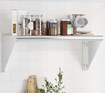 Immagine prodotto di Maison Exclusive - Mensola da parete 75x30x31 cm in acciaio inossidabile argentato