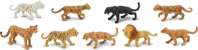 Image de Safari 694604 Mini-figurines de félins Toob - Set