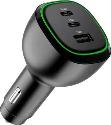 Immagine prodotto di Alogic KFZ Lagegerät 165W 3Port 2xUSB-C+1xUSB-A+USB-C Kabel
