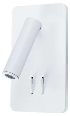 Produktbild von ARTE LAMP LED-Lampe für Schlafzimmer – Innen-Wandleuchte mit weißer Metallfassung und Kabel