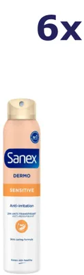 Produktbild von 6x Sanex Deo spray - 150ml - dermo sensitive