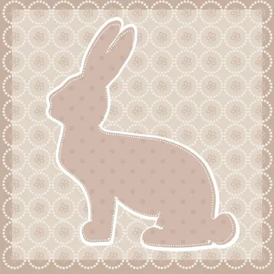 Obrázek produktu pro Papírové ubrousky Artebene – zajíček, taupe, 33 x 33 cm