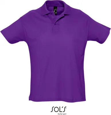 Produktbild von SOLs 11342 | Herren Summer Poloshirt II Seitenschlitze - Farbe: Dark Purple - Größe: S