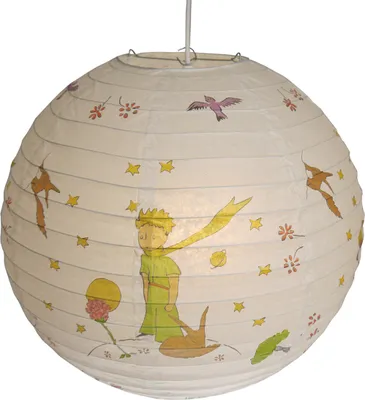 Zdjęcie produktu dla Niermann Leuchten lampa wisząca papierowy balon książę - Wymiary: 40 cm x 40 cm x 40 cm - Kolor: biały-wielokolorowy; 153
