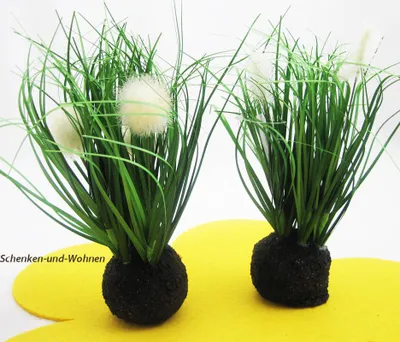 Produktbild von Grasbüschel-Kunstblume auf Sockel sortiert ca. 20 cm