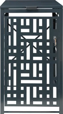 Image de Habillage de poubelle 'Bernalda' Abri de poubelle pour 1 tonne 116 x 68 x 80 cm acier galvanisé anthracite