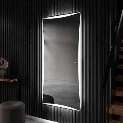 Obrázek produktu pro Artforma Zrcadlo do koupelny s led osvětlením 80x200 cm | Vertikální koupelnové zrcadlo s LED podsvícením | Barva LED: Studená bílá 7000K | Vypínač: Senzorický | PIO077