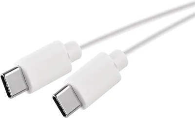 Productafbeelding van USB Type-C naar Type-C Kabel - Oplaadkabel en Datakabel - 1 Meter - Wit