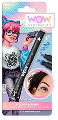 Produktbild von WOW Generation blauer Eyeliner und Stempelset