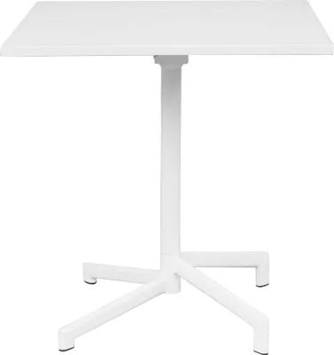 Immagine prodotto di Milani Home - tavolo da giardino quadrato, Opera, 70 x 70 cm, in acciaio, bianco