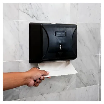 Produktbild von Papierhandtuchspender für Wandmontage, 3 Stück, Schwarz