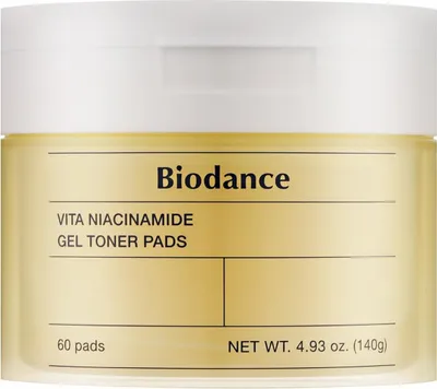 Obrázok produktu pre BIODANCE - Vita Niacinamide Gel Toner Pad 60 ks - rozjasňujúce pleťové tampóny