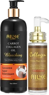 Produktbild von Kollagen Aufhellungs-Set, Feuchtigkeitscreme, Hydratation, Creme zur Entfernung von dunklen Flecken, Aufhellende Körperlotion, Achsel Aufhellungscreme, Collagen 2 in 1