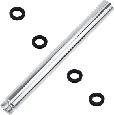 Zdjęcie produktu dla Rura prysznicowa 22,5 cm, stal nierdzewna, chromowana, gwint G 1/2, do prysznica ręcznego