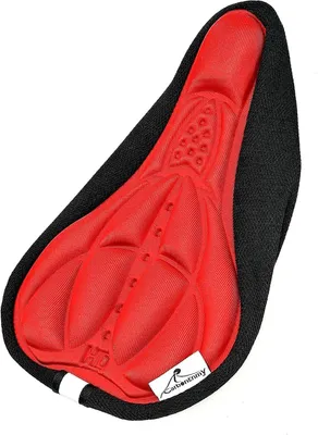 Obrázek produktu pro Potah sedla, gelový, 270 x 170 mm, červený, pro jízdní kolo