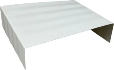 Produktbild von Stoßverbinder für Mauerabdeckung Verbinder Alu Weiß Zuschnitt 40 cm ( Siehe Skizze )