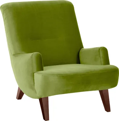 Produktbild von Max Winzer Sessel Brandford - Samtvelours oliv - Maße: 71 x 101 x 80 cm