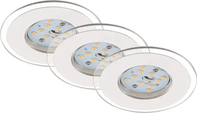 Produktbild von Briloner 3er-Set Spot Einbauleuchte Ø8,6cm 4,5W weiß 87257-036)