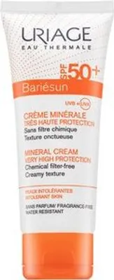 Produktbild von Uriage Bariésun Mineral Cream SPF50+ beruhigende Emulsion für trockene und atopische Haut 100 ml