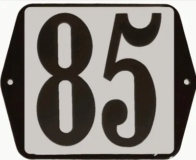 Produktbild von Hausnummernschild Standardnummer 85 - Warentuin mix