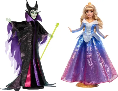 Produktbild von Mattel Disney Malefiz- und Aurora-Puppen im Sammlereditionsset für Fans