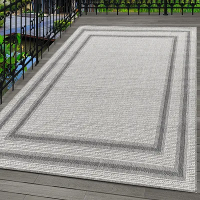 Produktbild von Carpetsale24 Outdoor Teppich Wetterfest Innen & Außenbereich Modern Design Küchenteppich Balkon Terrassen Flachgewebe Wetterfest Grösse 200x290 cm