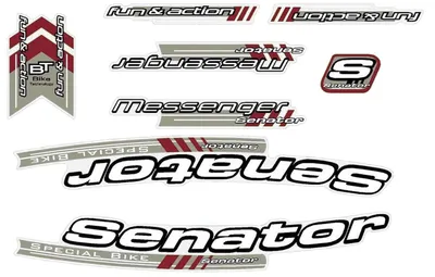 Produktbild von DEKOR Fahrrad Rahmen SENATOR Special Bike Sticker Decal Set 8 teilig