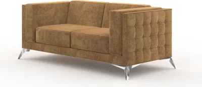 Produktbild von Chesterfield Polster Couch Stoff Couchen Sofa Sitz Garnitur Zweisitzer 2 Sitzer