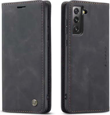 Image de Samsung Galaxy S21+ 5G Case, RetroPolyuréthaneLeather Case with Stand Function for Samsung Galaxy S21 Plus 5G black