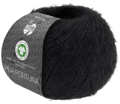 Produktbild von Lana Grossa - Per Fortuna GOTS 0010 schwarz