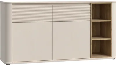 Produktbild von Furniture24 Kommmode Breathtaker Bthk233-M846 Sideboard Sand / Mauvella Eiche