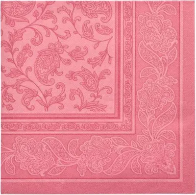 Produktbild von Servietten RC "Ornaments" 40x40cm/20Stk. | Rosa