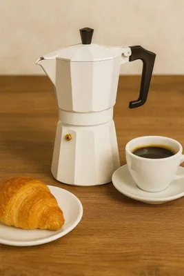Obrázek produktu pro Italský kávovar PEZZETTI ITALEXPRESS, hliník, 6 šálků, bílý