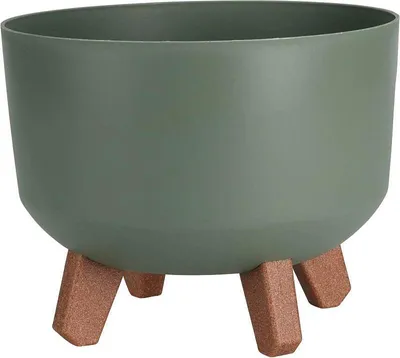 Immagine prodotto di Vaso da fiori su gambe rotonde 24 cm verde KO-Y89300580