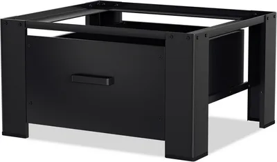 Produktbild von Jopassy Waschmaschinen Untergestell aus Stahl Waschmaschinen Sockel mit schublade bis 150kg 62.5x54.5x32.5cm