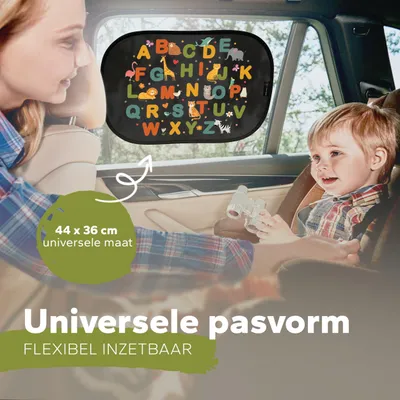 Imagen del producto de Protector solar para coche, protección UV, 2 unidades, color , para niños y viajes