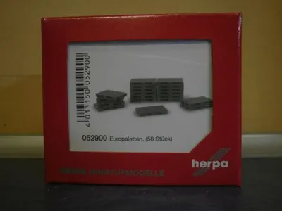 Produktbild von Herpa Z Zurüstteil Europaletten, 50 Stück