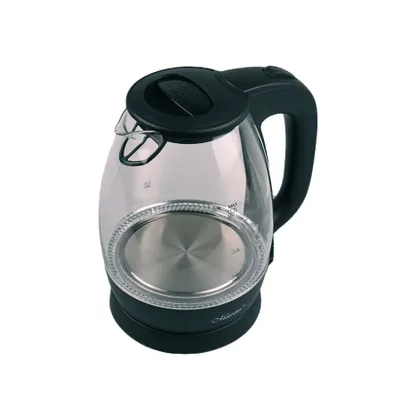 Obrázok produktu pre Feel Maestro MR-063 black, 1,7 L, 2200 W, Čierna, Sklo, Indikátor úrovne vody, Zabezpečenie proti prehriatiu