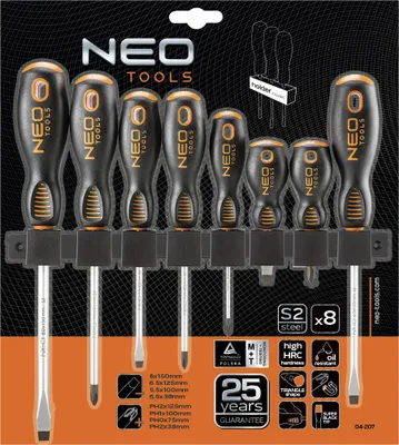 Immagine prodotto di NEO TOOLS Set di cacciaviti, 8 pezzi.