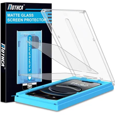 Obrázok produktu pre Ochranná fólia s matným povrchom pre iPhone 13/13 Pro/14/16e (6,1 palca), zamedzuje odleskom, zabraňuje zanechávaniu odtlačkov prstov, tvrdené sklo 9H
