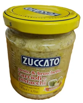 Produktbild von Zuccato - Pesto Carciofi e Pistacchi - Artischockenpaste mit Pistazien- 190g