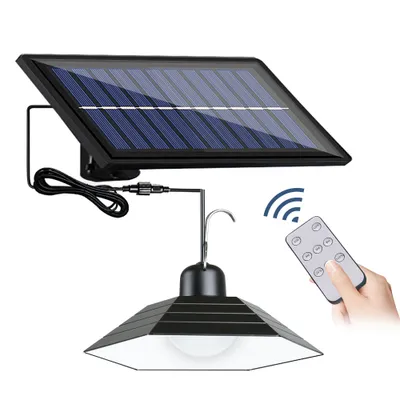 Obrázek produktu pro LD-01 | Závěsné zahradní solární LED svítidlo s čidlem soumraku IP44 | 30 SMD LED | IR dálkové ovládání