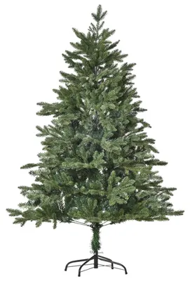 Produktbild von Künstlicher Weihnachtsbaum 1,5 M Christbaum Tannenbaum Pvc Pe Metall Grün Ø105 X 150 Cm
