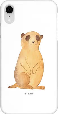 Produktbild von Mr. & Mrs. Panda Iphone XR Handyhülle Erdmännchen - Weiß - Geschenk, Afrika, Roadtrip, Traveling, Reisen, Premium Kunststoff, Handy Case, Spruch